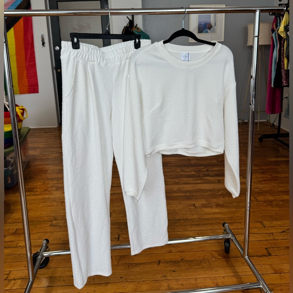 Sundays White Pasha Pant and Ojai Pullover Matching Set - Picture 5 of 5